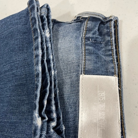 ZARA Z1975 Stamp distressed Basic Denim Jeans size 6 - Picture 12 of 13